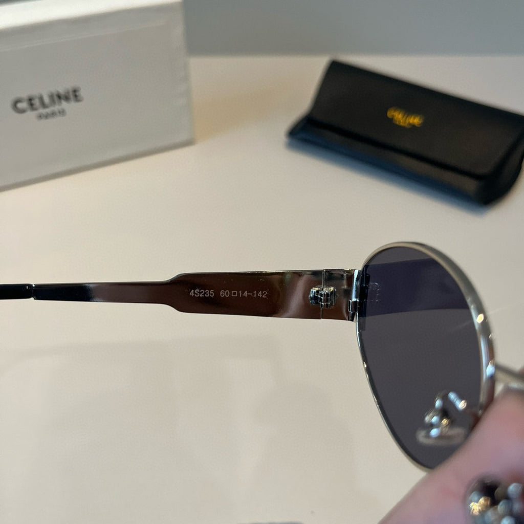 Celine Cat-Eye Silver Lens Sunglasses for Men & Women - 358310 - detail image 8