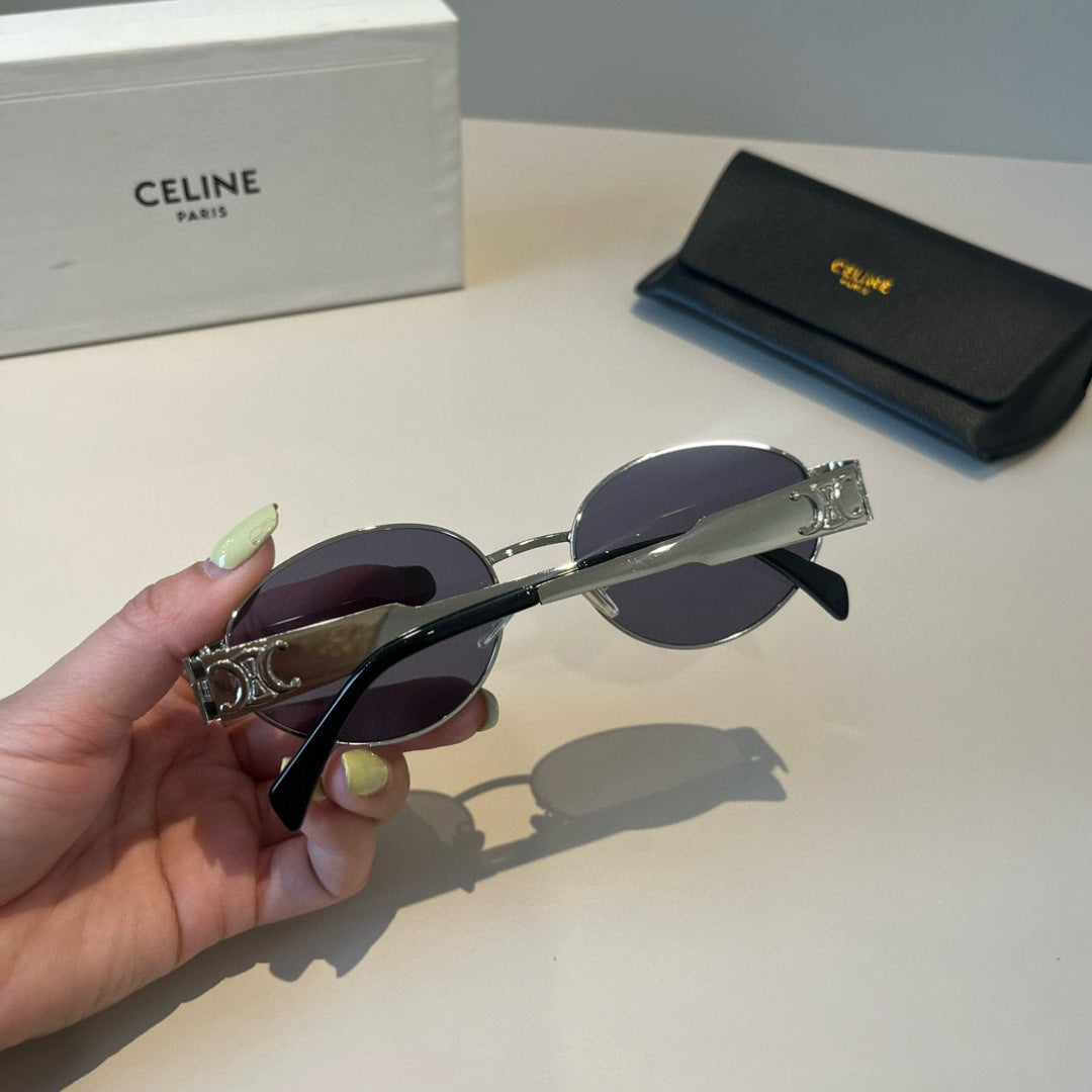 Celine Cat-Eye Silver Lens Sunglasses for Men & Women - 382521 - detail image 6