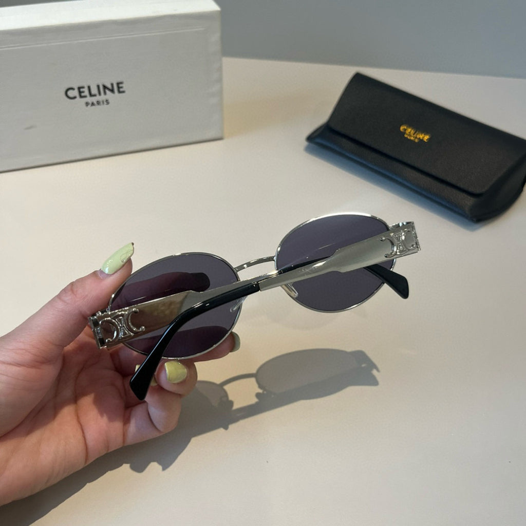 Celine Cat-Eye Silver Lens Sunglasses for Men & Women - 358310 - detail image 6