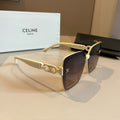 Celine Metal Fashion Gold Lens Sunglasses for Men & Women