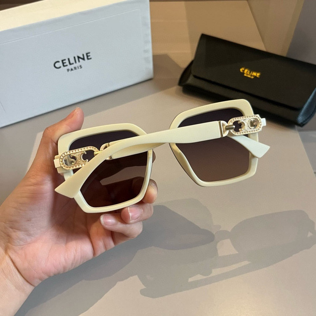 Celine Metal Fashion Gold Lens Sunglasses for Men & Women - detail image 7