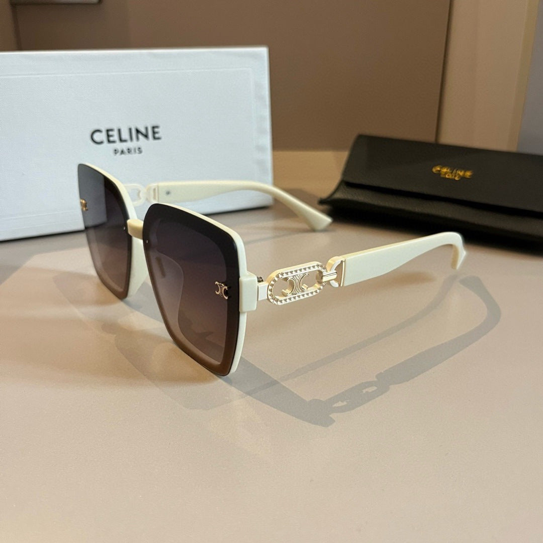 Celine Metal Fashion Gold Lens Sunglasses for Men & Women - detail image 2