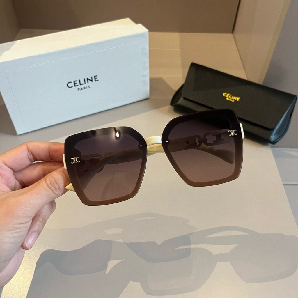 Celine Metal Fashion Gold Lens Sunglasses for Men & Women - detail image 8