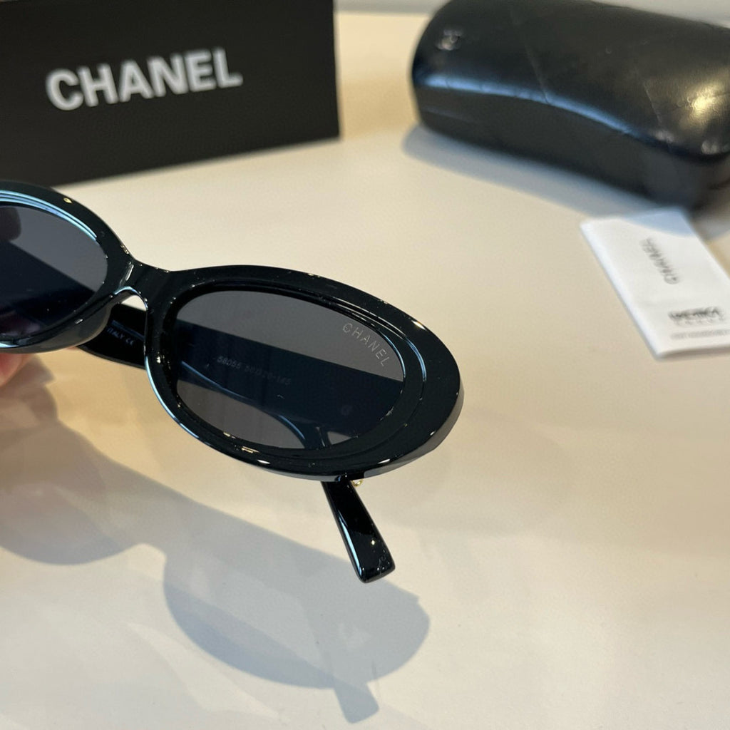 Chanel Oversized Black Lens Sunglasses for Men & Women - 449013 - detail image 7