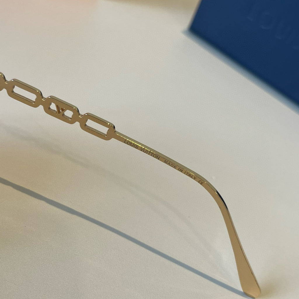 Louis Vuitton Metal Aviator Brown Lens Sunglasses for Men & Women - 464731 - detail image 9