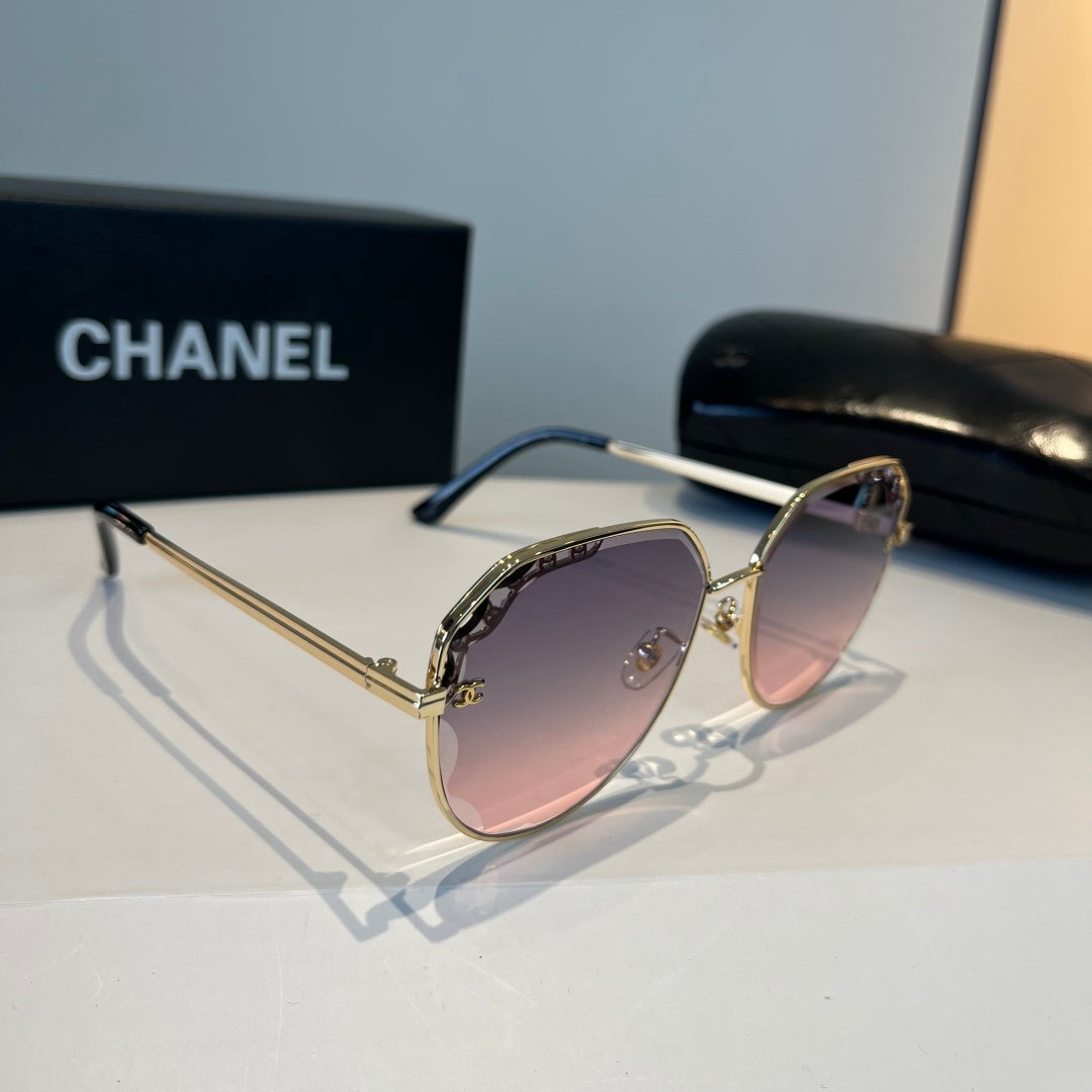 Chanel Oversized Silver Lens Sunglasses for Men & Women - 449021