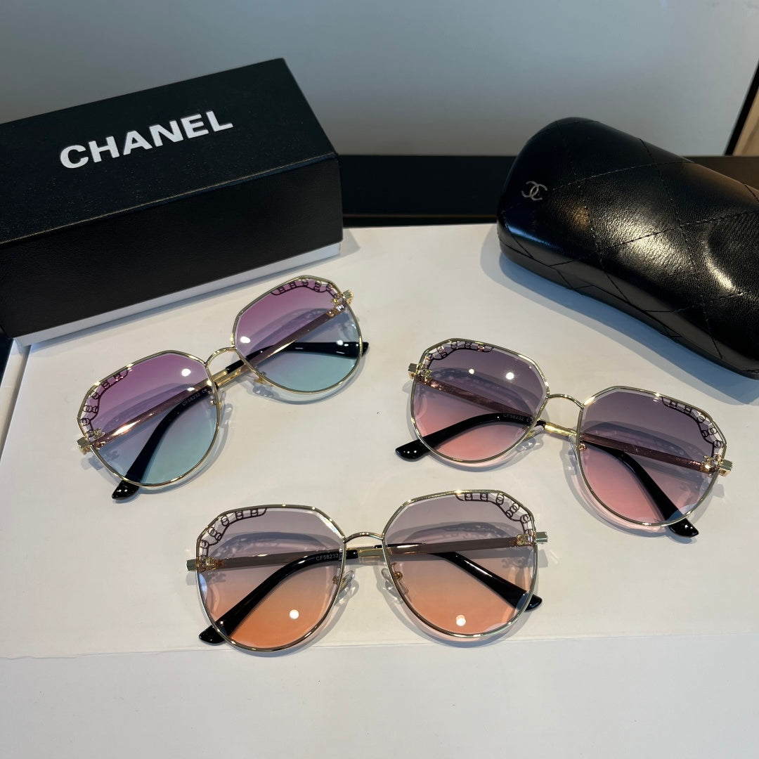 Chanel Oversized Silver Lens Sunglasses for Men & Women - 449022 - detail image 8