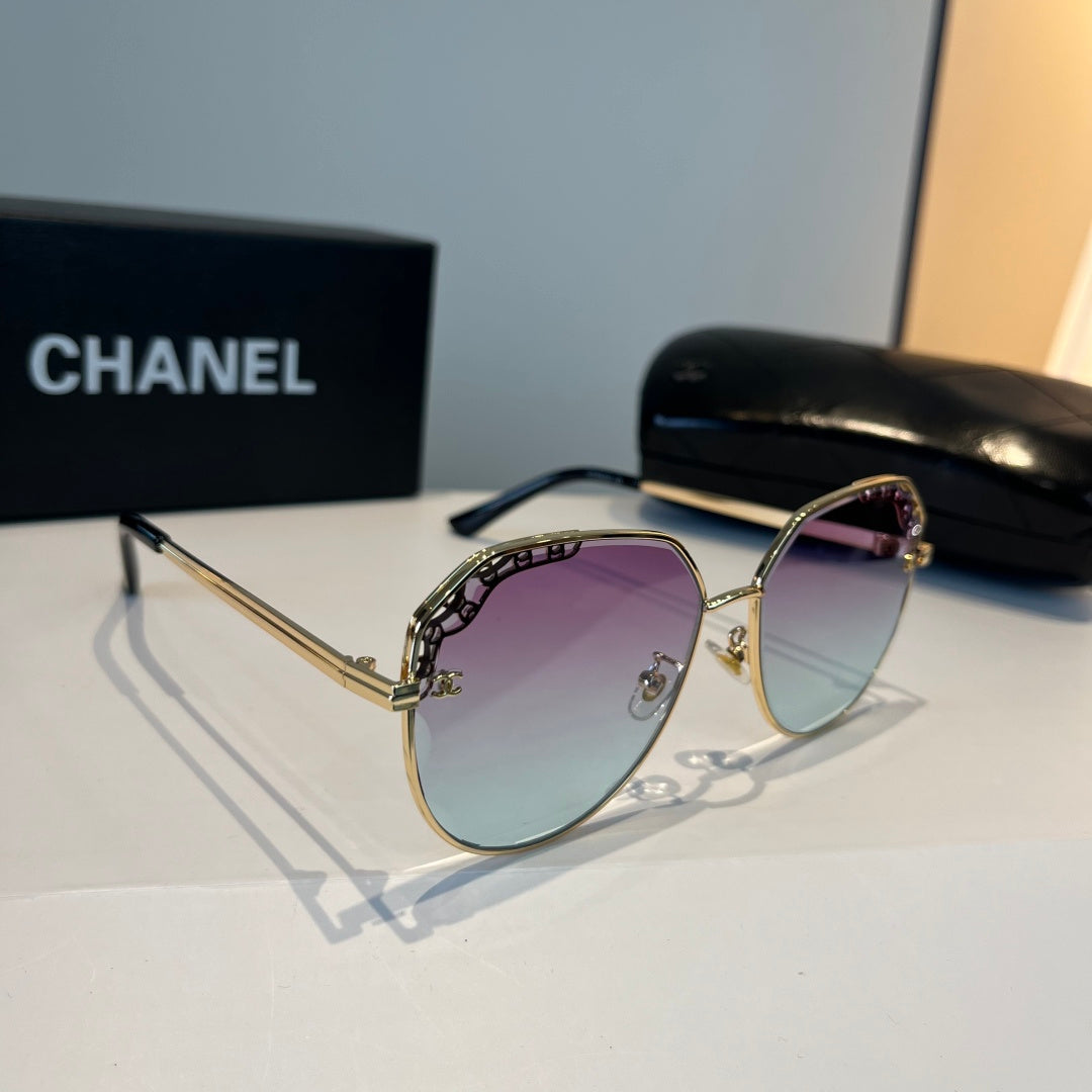 Chanel Oversized Silver Lens Sunglasses for Men & Women - 449022