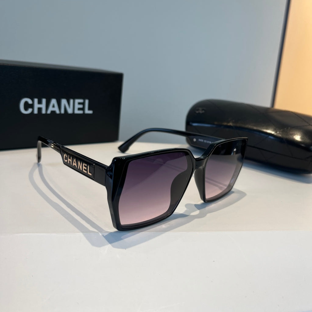 Chanel Fashion Black Lens Sunglasses for Men & Women - 449024