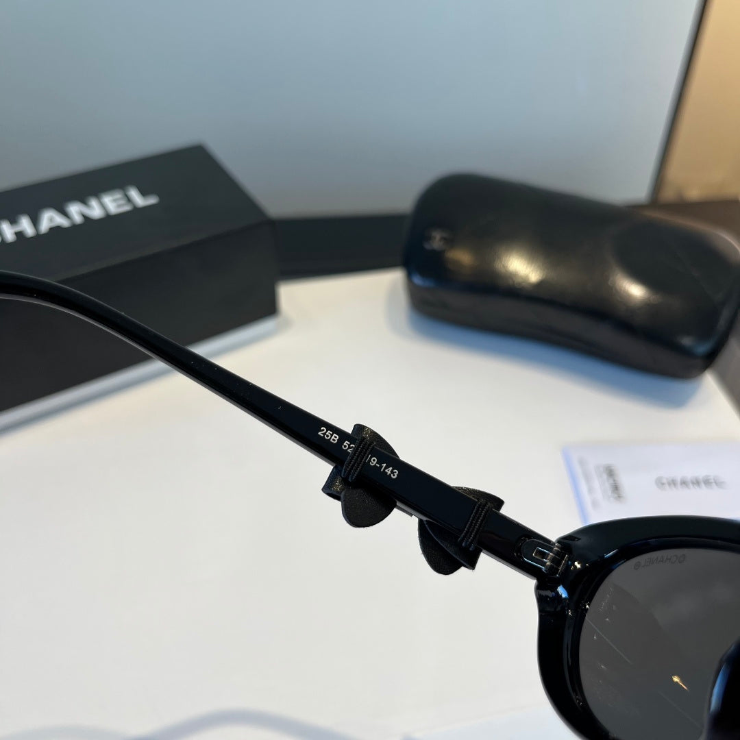 Chanel Cat-Eye Black Lens Sunglasses for Men & Women - 465083 - detail image 6