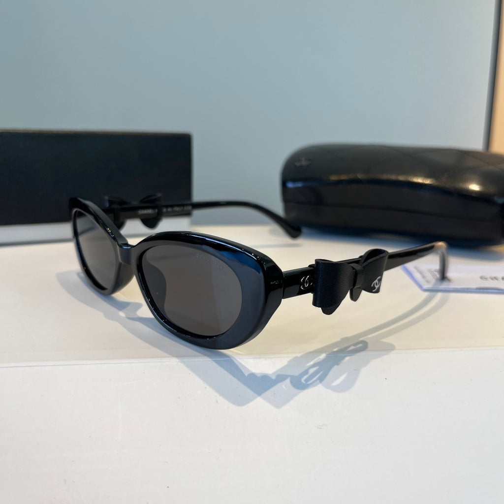 Chanel Cat-Eye Black Lens Sunglasses for Men & Women - 465083 - detail image 3