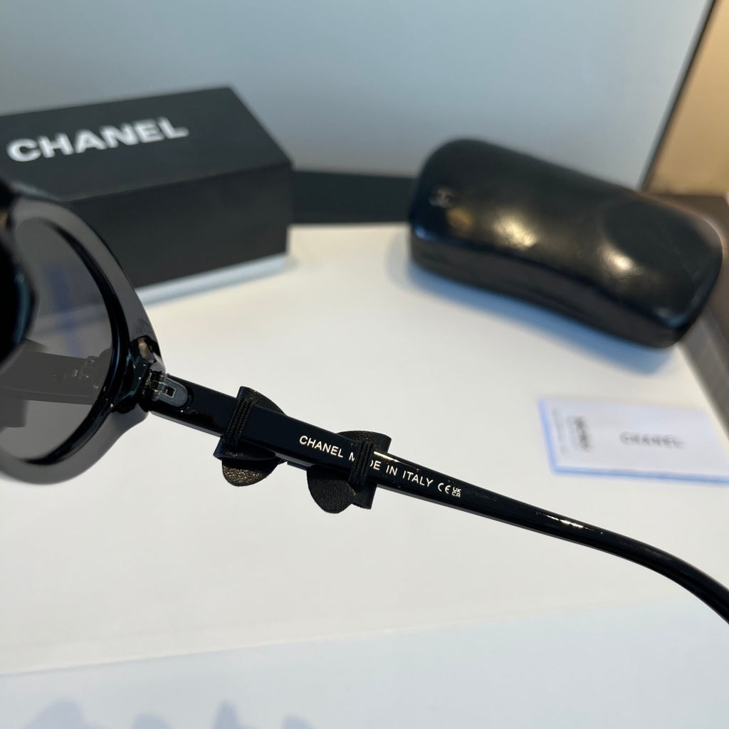 Chanel Cat-Eye Black Lens Sunglasses for Men & Women - 465083 - detail image 5
