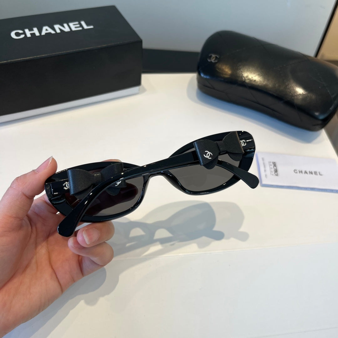 Chanel Cat-Eye Black Lens Sunglasses for Men & Women - 465083 - detail image 8