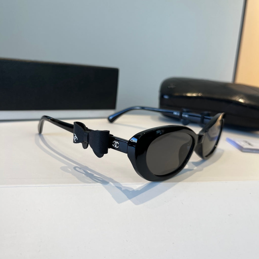Chanel Cat-Eye Black Lens Sunglasses for Men & Women - 465083