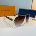 Louis Vuitton Metal Aviator Red Lens Sunglasses for Men & Women - 431144