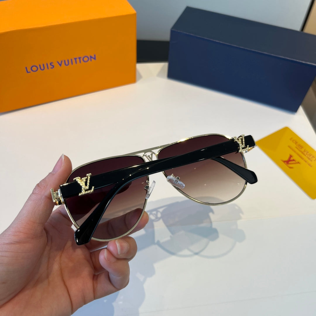 Louis Vuitton Metal Aviator Red Lens Sunglasses for Men & Women - 431144 - detail image 6