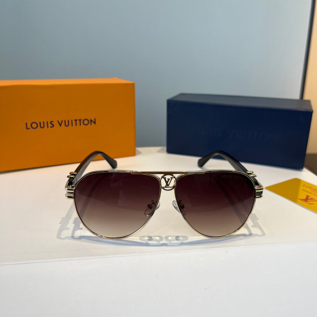 Louis Vuitton Metal Aviator Red Lens Sunglasses for Men & Women - 431144 - detail image 2