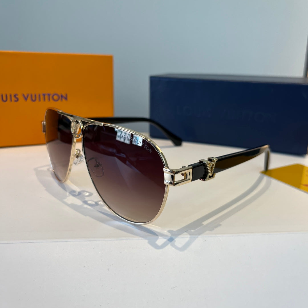 Louis Vuitton Metal Aviator Red Lens Sunglasses for Men & Women - 431144 - detail image 3