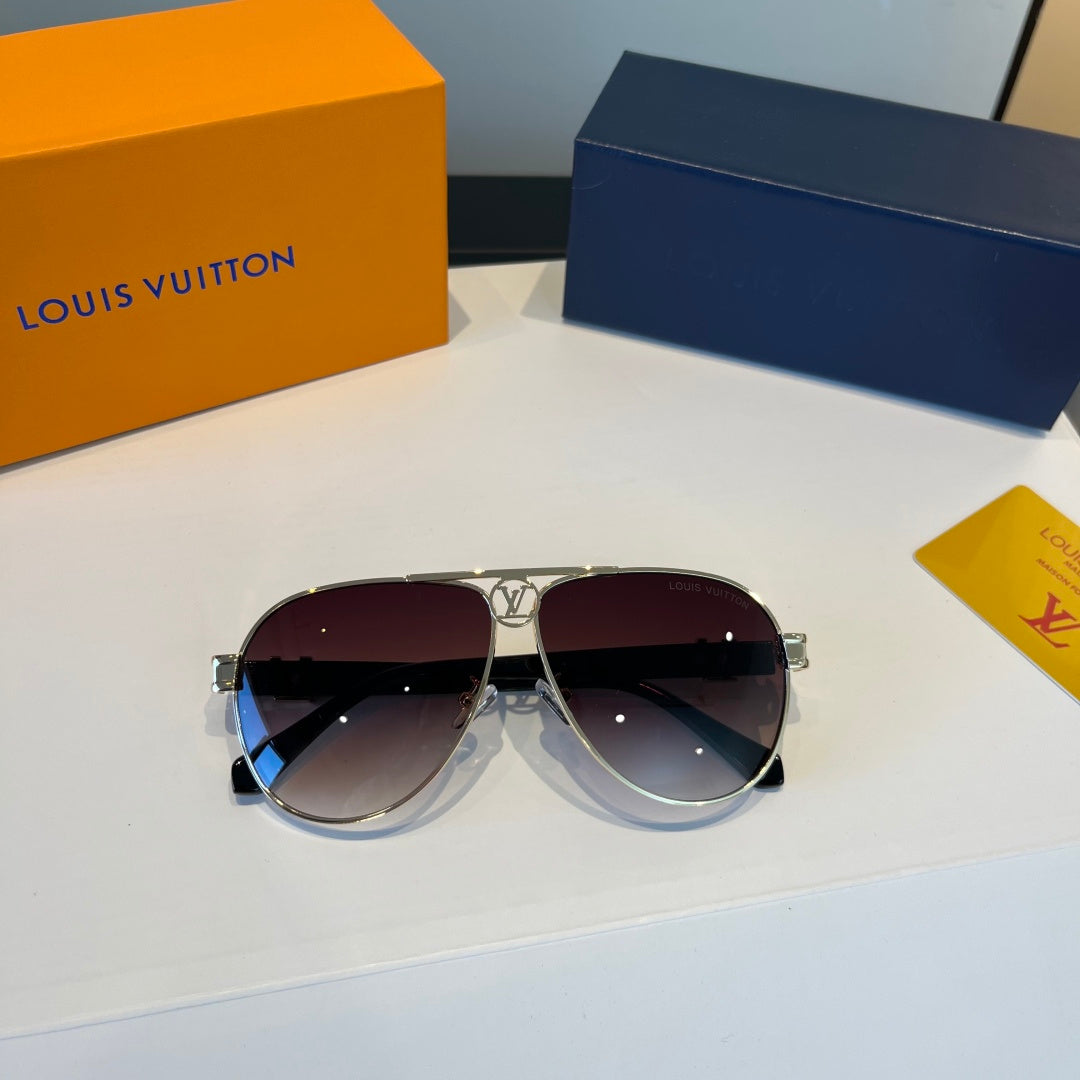Louis Vuitton Metal Aviator Red Lens Sunglasses for Men & Women - 431144 - detail image 9