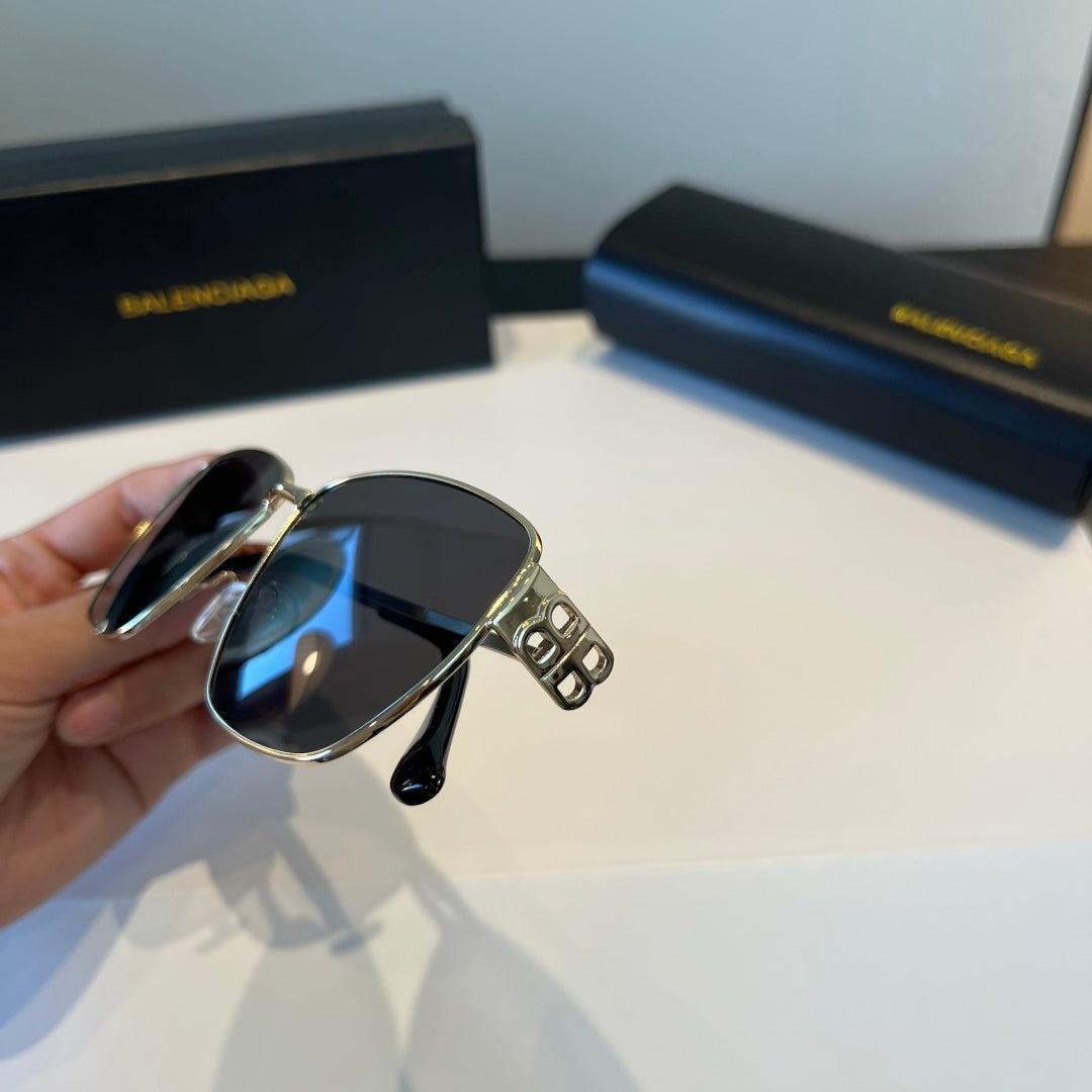 Balenciaga Rectangular Silver Lens Sunglasses for Men & Women - 935206 - detail image 6