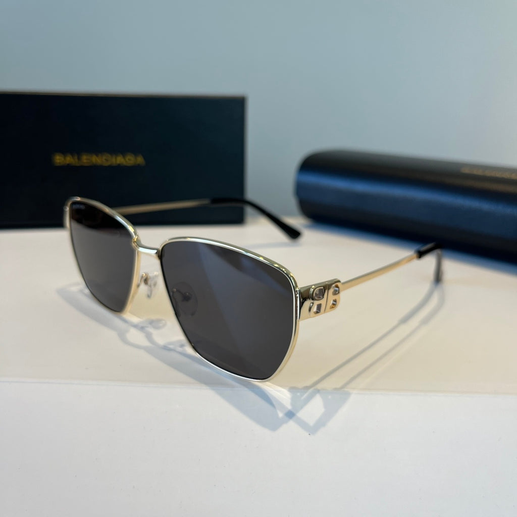 Balenciaga Rectangular Silver Lens Sunglasses for Men & Women - 935206 - detail image 3