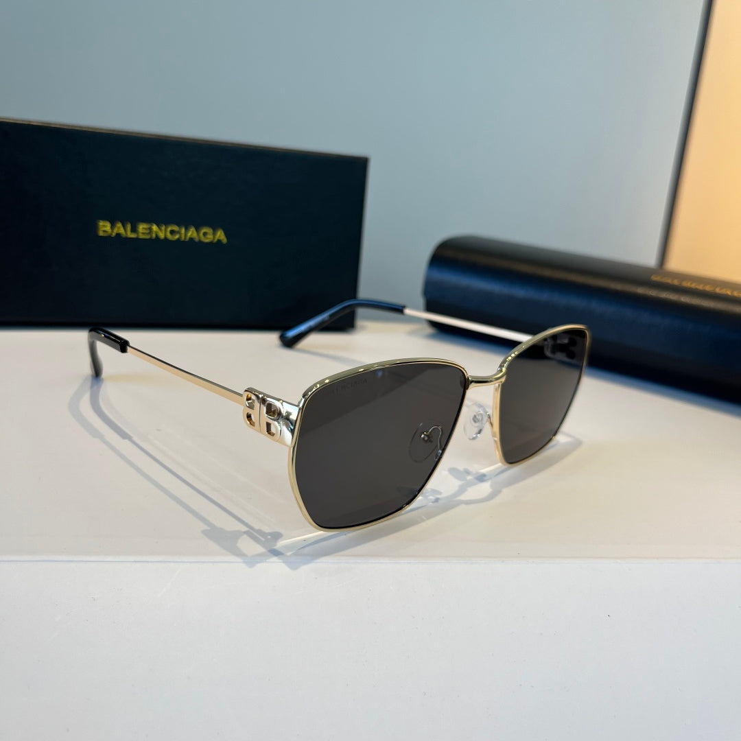 Balenciaga Rectangular Silver Lens Sunglasses for Men & Women - 935206