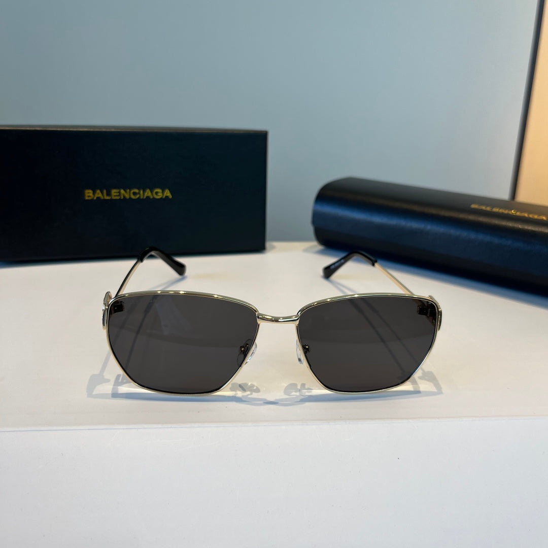 Balenciaga Rectangular Silver Lens Sunglasses for Men & Women - 935206 - detail image 2