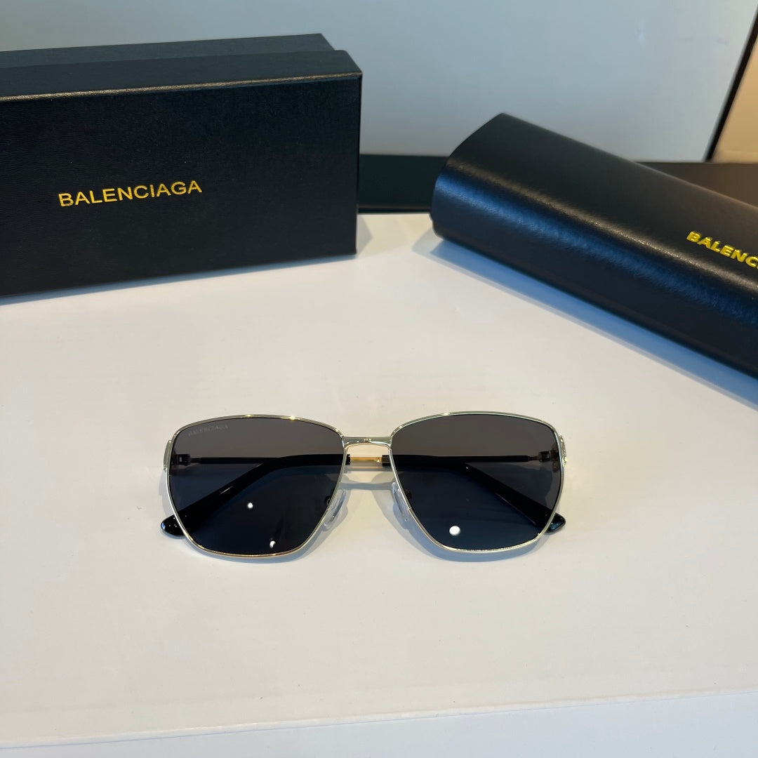 Balenciaga Rectangular Silver Lens Sunglasses for Men & Women - 935206 - detail image 8