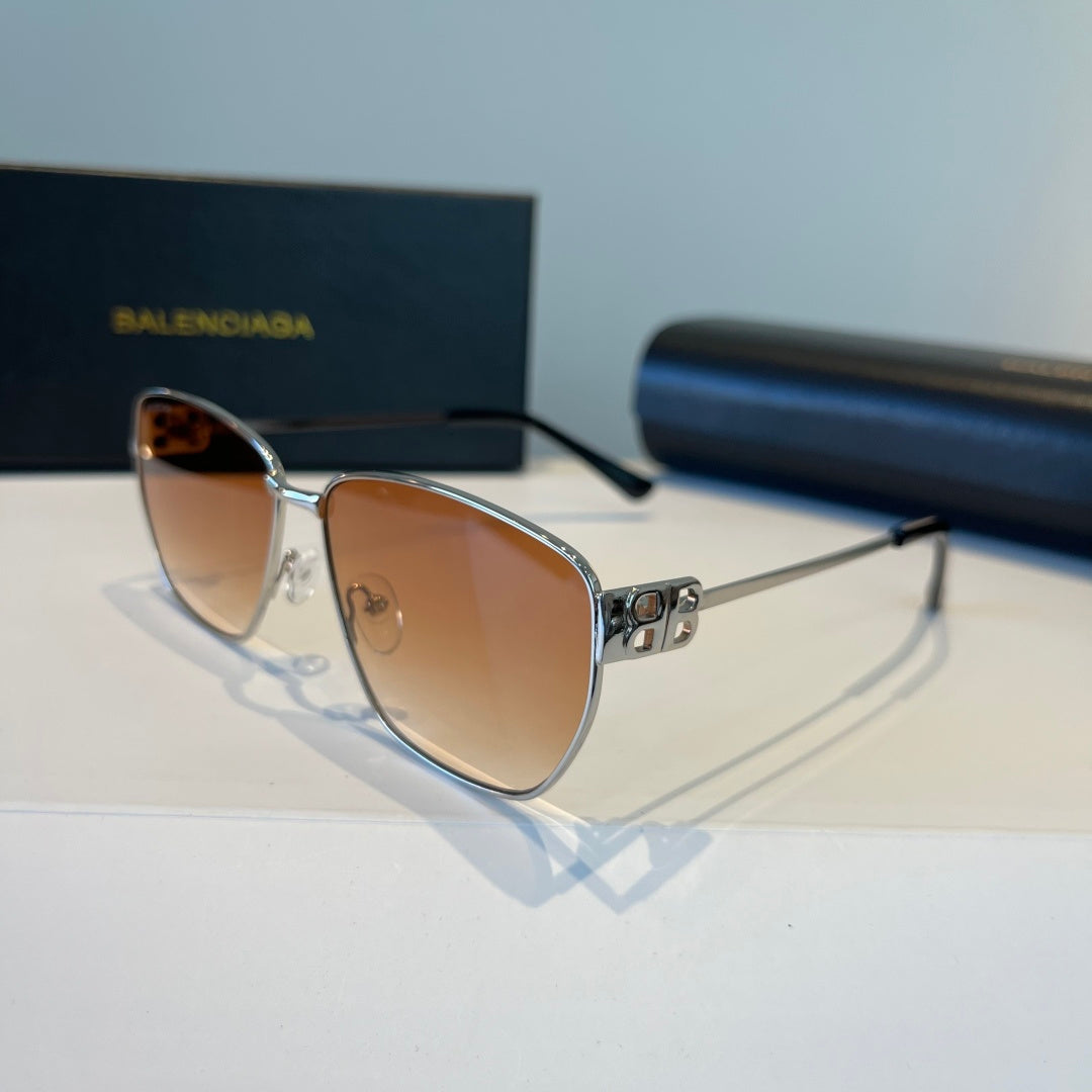 Balenciaga Rectangular Brown Lens Sunglasses for Men & Women - 935207 - detail image 3