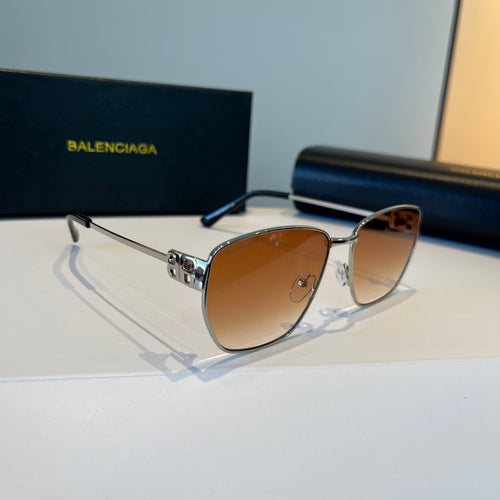 Balenciaga Rectangular Brown Lens Sunglasses for Men & Women - 935207