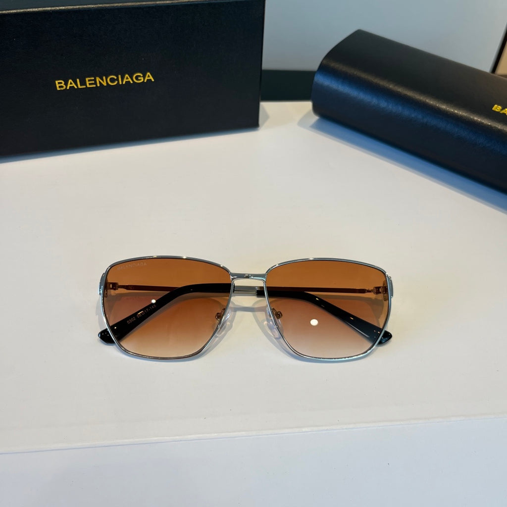 Balenciaga Rectangular Brown Lens Sunglasses for Men & Women - 935207 - detail image 7