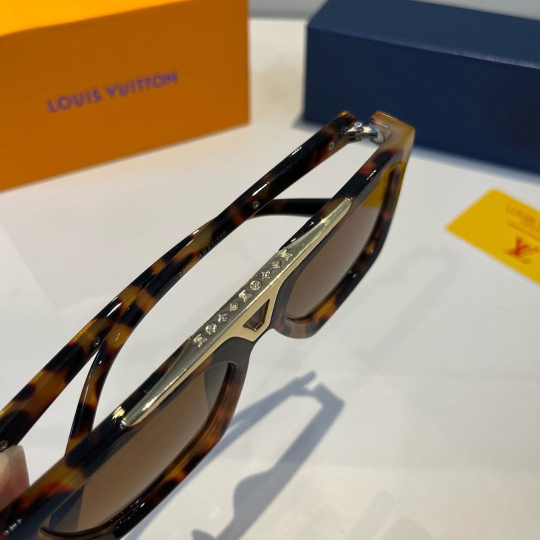 Louis Vuitton Fashion Black Lens Sunglasses for Men - detail image 6