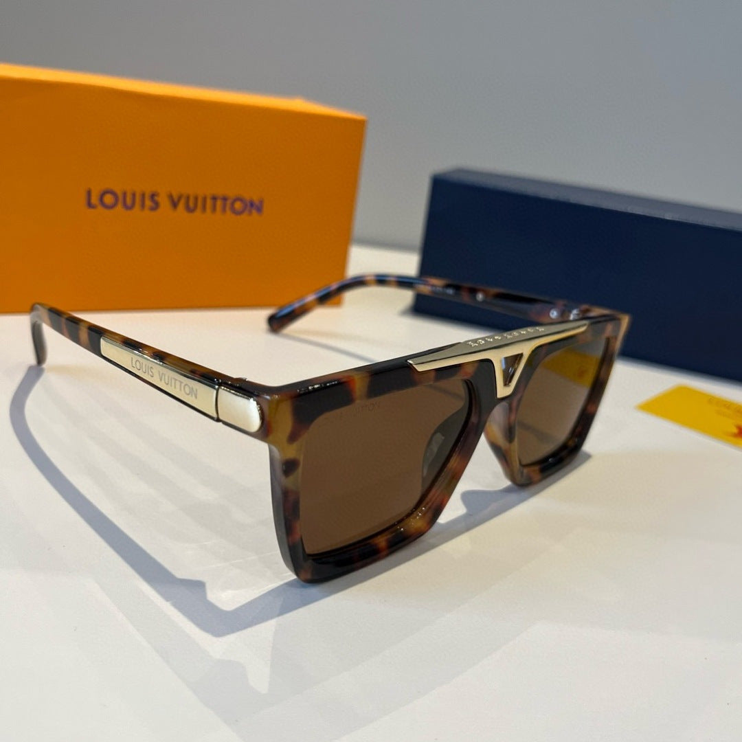 Louis Vuitton Fashion Black Lens Sunglasses for Men