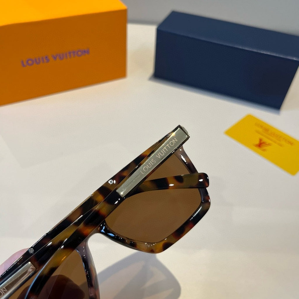 Louis Vuitton Fashion Black Lens Sunglasses for Men - detail image 4