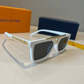 Louis Vuitton Fashion Silver Lens Sunglasses for Men