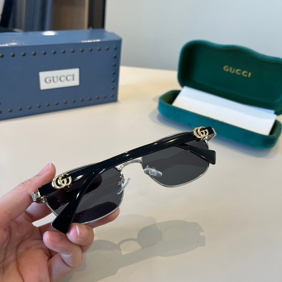 Gucci Polarized Fashion Silver Lens Sunglasses for Men - 464979 - detail image 7
