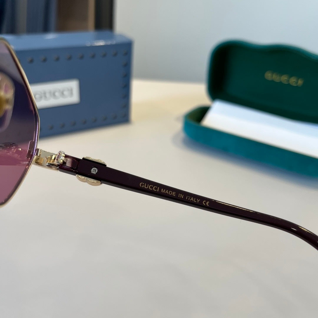 Gucci Polarized Fashion Blue Lens Sunglasses for Men - detail image 5