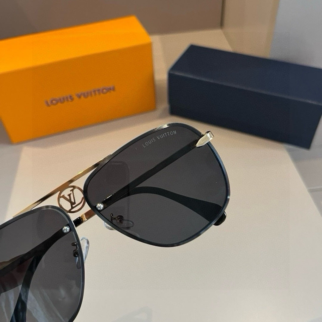 Louis Vuitton Metal Aviator Gold Lens Sunglasses for Men & Women - 464723 - detail image 8