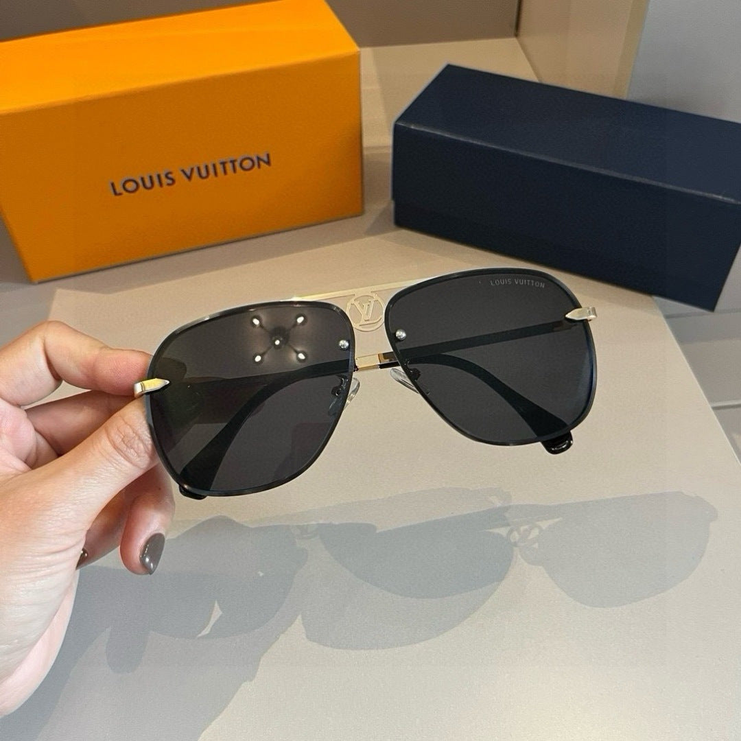 Louis Vuitton Metal Aviator Gold Lens Sunglasses for Men & Women - 464723 - detail image 6