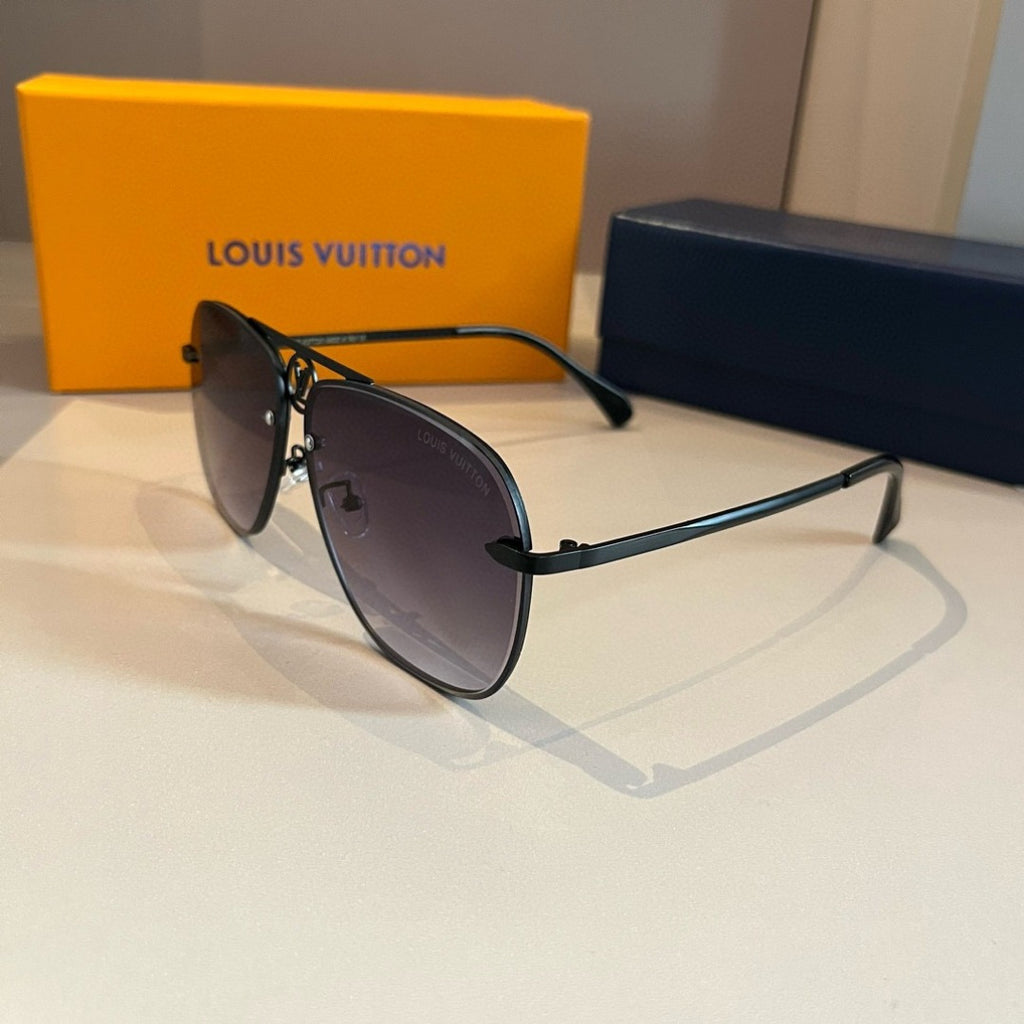 Louis Vuitton Metal Aviator Gold Lens Sunglasses for Men & Women - 464724 - detail image 4