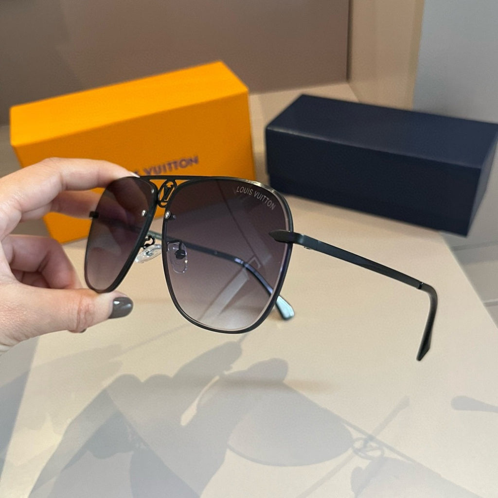 Louis Vuitton Metal Aviator Gold Lens Sunglasses for Men & Women - 464724 - detail image 5
