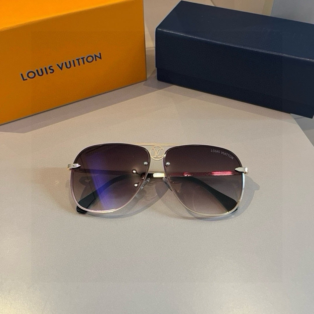 Louis Vuitton Metal Aviator Gold Lens Sunglasses for Men & Women - 464725 - detail image 7