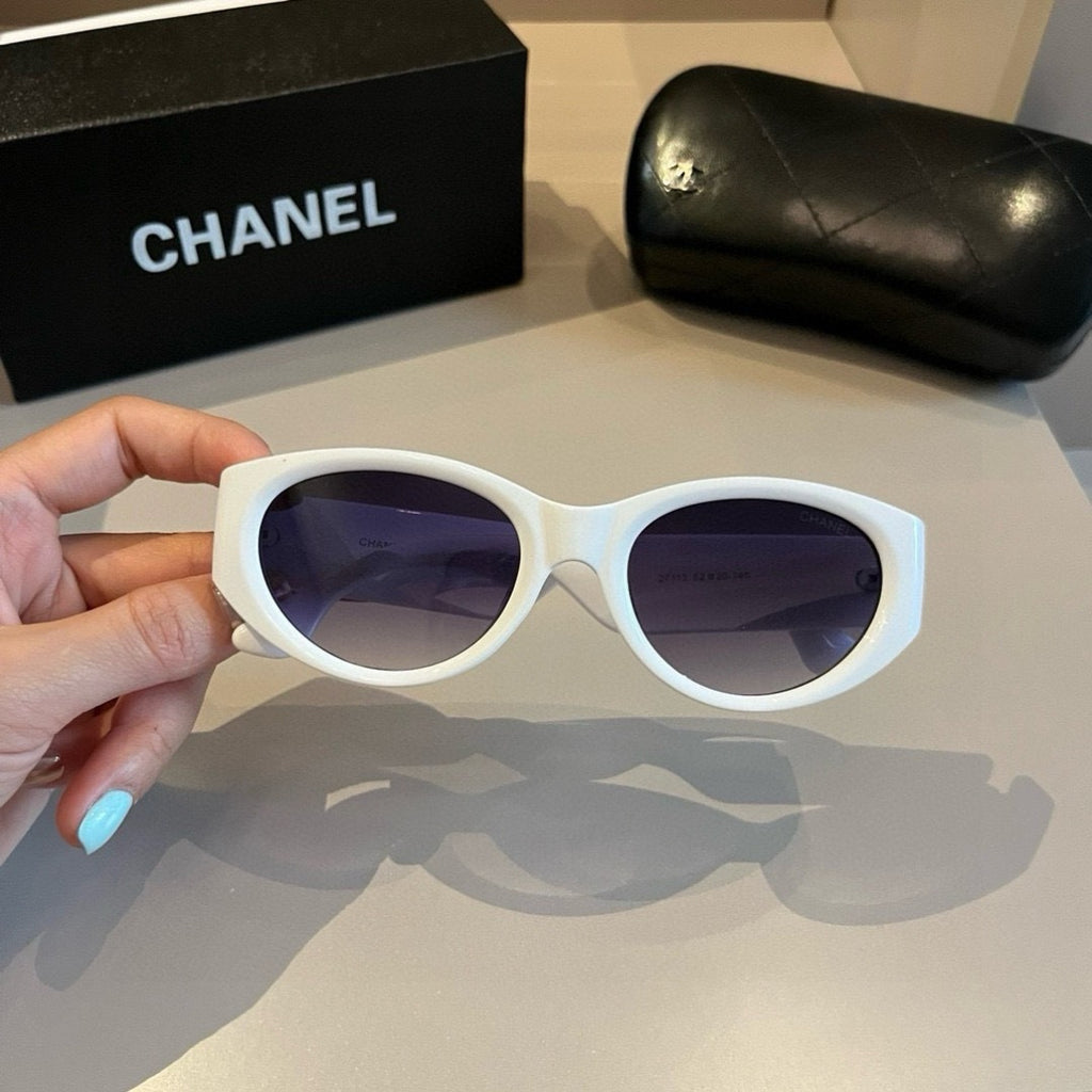 Chanel Cat-Eye Gold Lens Sunglasses for Men & Women - detail image 5