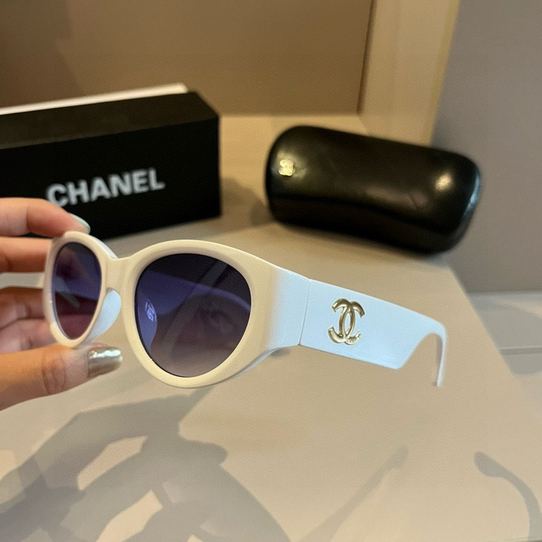 Chanel Cat-Eye Gold Lens Sunglasses for Men & Women - detail image 4