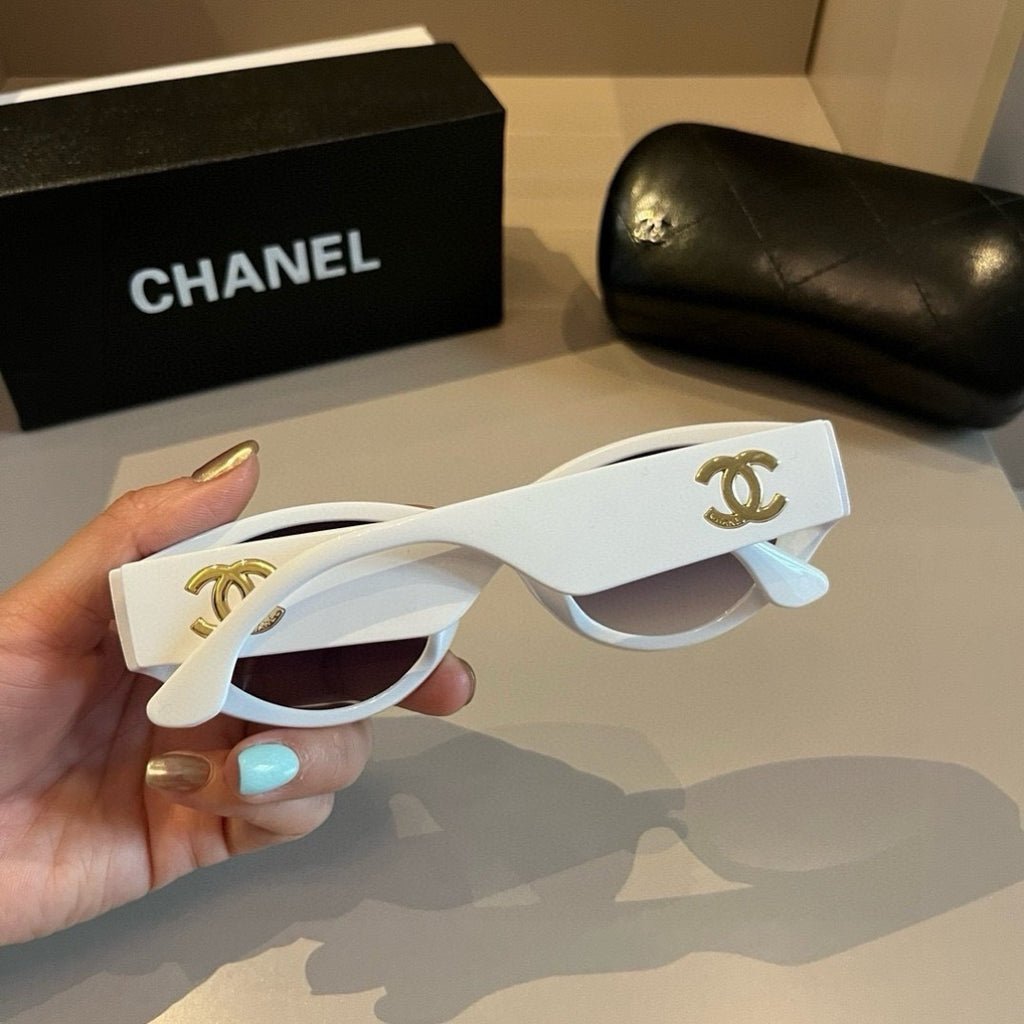 Chanel Cat-Eye Gold Lens Sunglasses for Men & Women - detail image 7