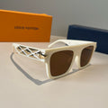 Louis Vuitton Metal Fashion Brown Lens Sunglasses for Men & Women - 464726