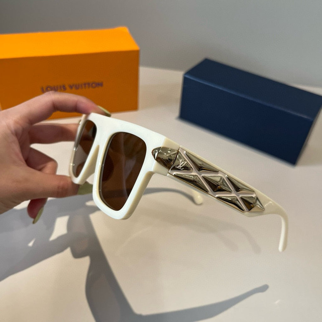 Louis Vuitton Metal Fashion Brown Lens Sunglasses for Men & Women - 464726 - detail image 4