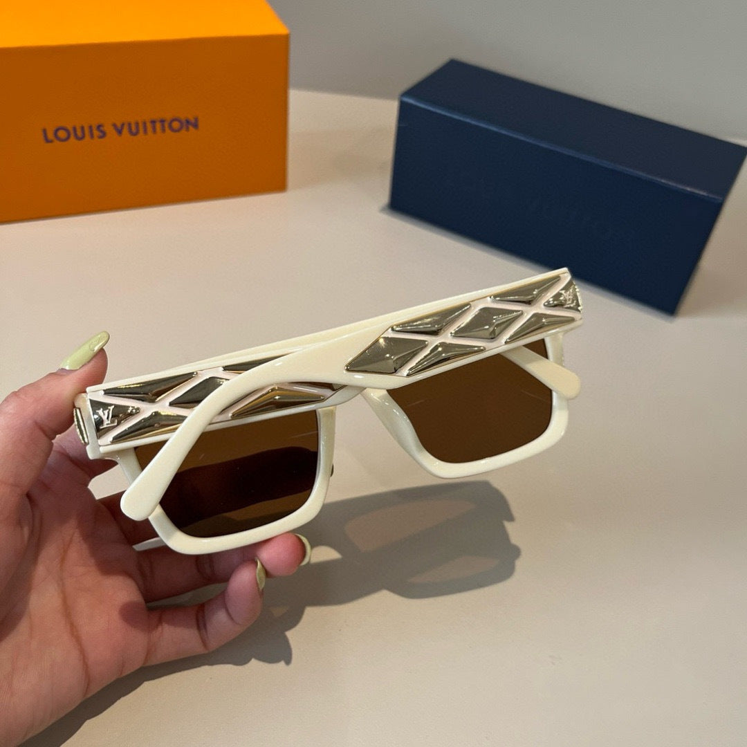 Louis Vuitton Metal Fashion Brown Lens Sunglasses for Men & Women - 464726 - detail image 7