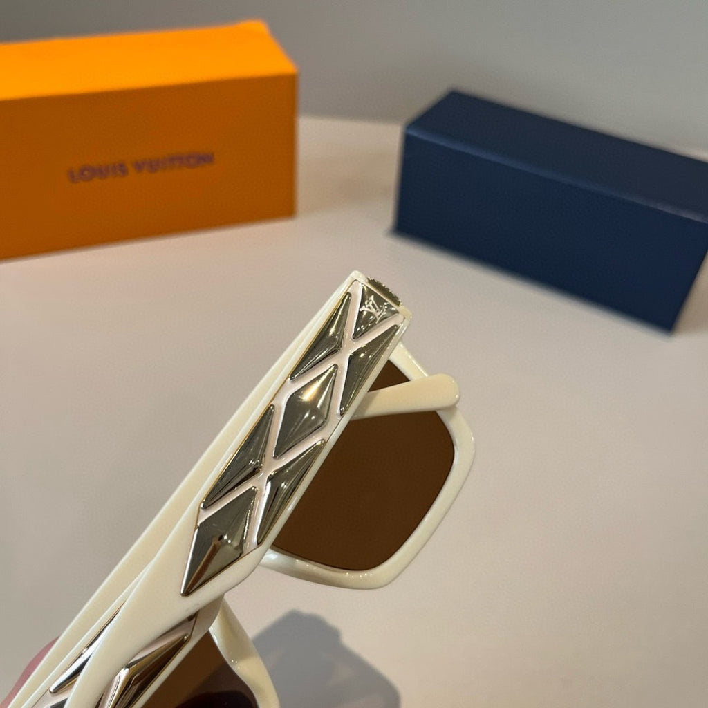 Louis Vuitton Metal Fashion Brown Lens Sunglasses for Men & Women - 464726 - detail image 8