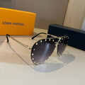 Louis Vuitton Metal Aviator Gold Lens Sunglasses for Men & Women - 448678